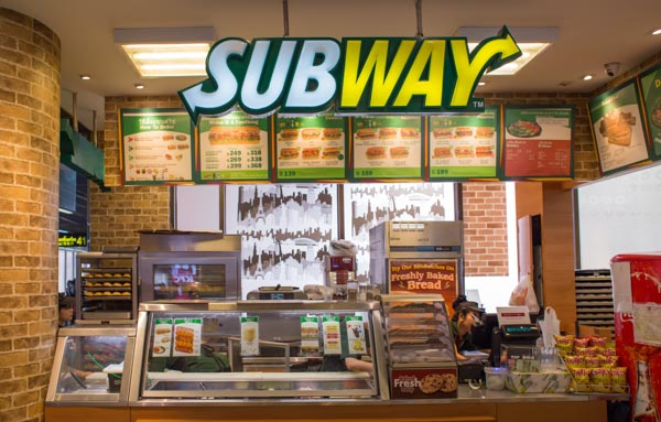 Subway fast food restaurant